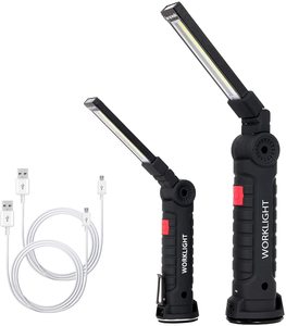 TOPDC COB LED Work Light 360°Rotate 5 Lighting Modes USB Rechargeable