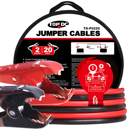 2GA x 20Ft CPA Battery Jumper Cables