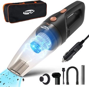 TOPDC Portable Car Vacuum Cleaner, High Power, Handheld Vacuums with Carry Bag